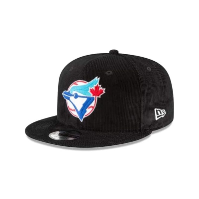 Black Toronto Blue Jays Hat - New Era MLB Corduroy 9FIFTY Snapback Caps USA9408365